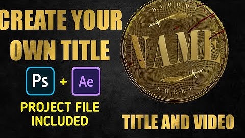 Leo Movie Title Tutorial | After Effects & Photoshop | SaviN.EffX