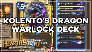 [Hearthstone] Kolentos Malygos Dragon LOE Warlock Deck