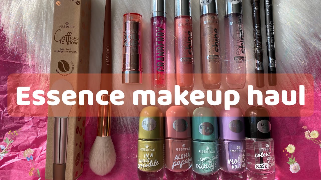 ESSENCE MAKEUP HAUL Swatches Lip Glosses, Nail Polishes, Eye