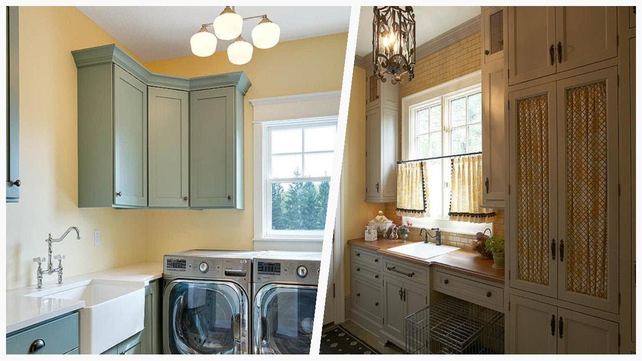Stunning Yellow Laundry Rooms With Shaker Cabinets Ideas And Tips 