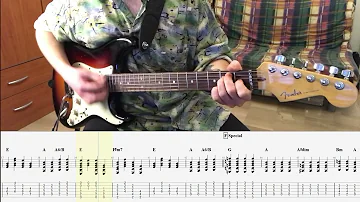 Billy Joel - Uptown Girl GUITAR COVER + PLAY ALONG TAB + SCORE