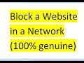 How to block a website in a network without any Router 100 working guaranteed