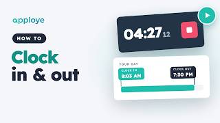 How to Clock In and Out in Apploye