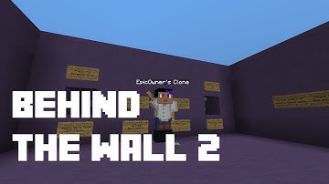 Behind The Wall 2 - Minecraft Puzzle Map