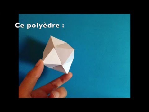 Vidéo: Développement d'un polyèdre pour collage. Développement d'un polyèdre étoilé