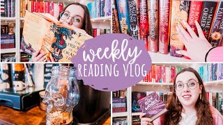 READING VLOG | i read 4 books this week! raining asmr + more booktok books