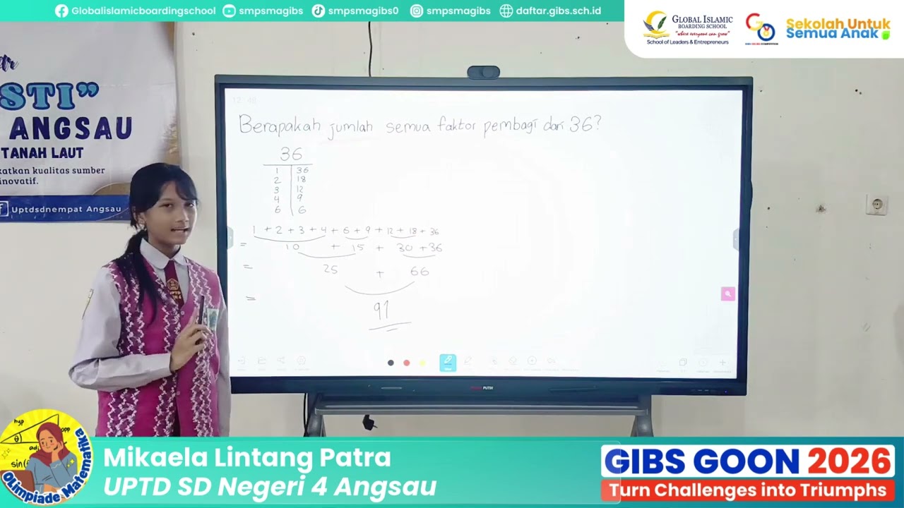 (OLIM MTK SD) 2. Mikaela Lintang Patra - UPTD SD Negeri 4 Angsau