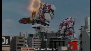 Dekabase robo destroy missiles in space | Tokusou Sentai Dekaranger ep.30