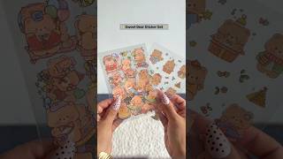 Cutest Bear Stickers 🎀⭐️ #pinteresty #unboxing #stationery #aesthetic #cute #stickers #teddy