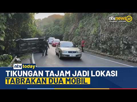 Detik-Detik Mobil MPV Terguling Hebat Usai Dihantam LCGC di Pangandaran | NTV TODAY