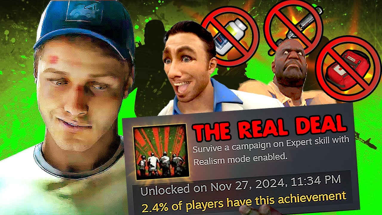 Getting L4D2's Hardest Achievement WITHOUT HEALING! "The Masochist Run: No Healing Challenge"