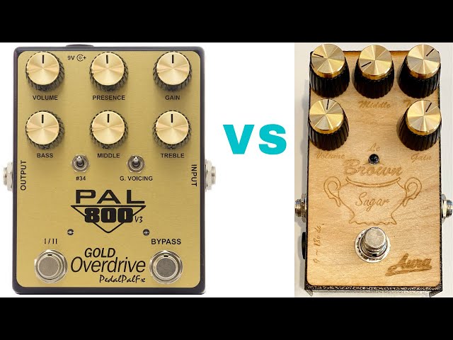 Pal 800 Gold Overdrive Version 3 vs Aura Brown Sugar - YouTube