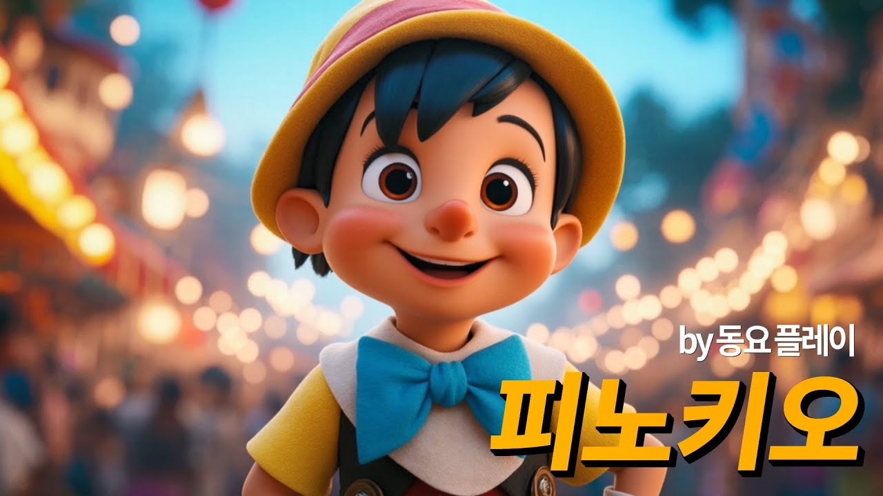 [동요 플레이] 피노키오 | 거짓알은 안 되요 🎵 | Pinocchio | Fun Animated Song for Kids ...