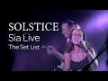 Capture de la vidéo Solstice   Sia Live   The Set List