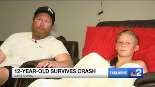NBC2 Exclusive Interview: 12-year-old boy riding bike survives crash in Cape Coral