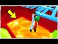 ¡NO CAIGAS A LA PISCINA DE LAVA EN EL MUNDO DE PLASTILINA DE MINECRAFT!