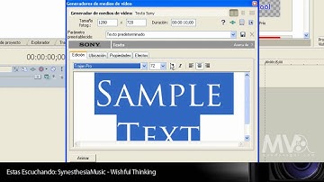 Tutoriales Vegas Pro 10.0 // Entrada de Película