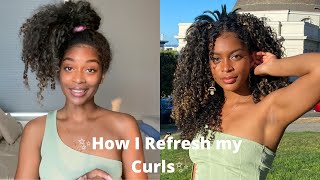 How I Refresh my Day 2, 3, 4 Curls | Caché Bisasor by Caché Bisasor 1,946 views 3 years ago 7 minutes, 10 seconds
