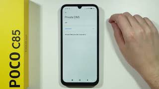POCO C85: How to Find Private DNS Settings (Set Up DNS Hostname)