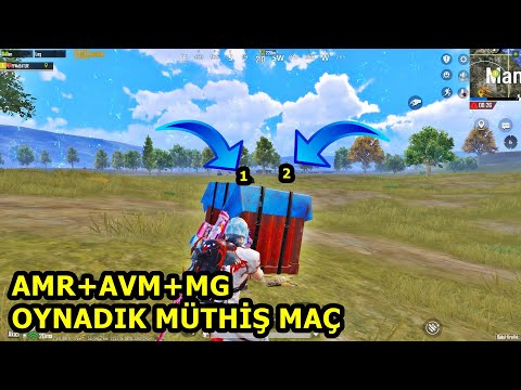 AVM+AMR+MG HER ŞEYİ OYNADIK ! MÜTHİŞ MAÇ SOLO VS SQUAD PUBG MOBİLE