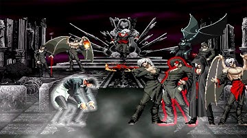 [KOF Mugen] O. Iori Yagami vs Element Team