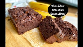 How to make whole wheat chocolate banana bread