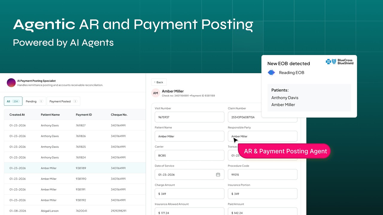 Payment Posting and AR AI Agent for RCM - YouTube