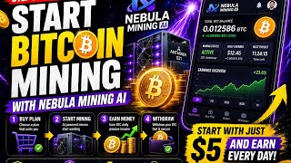 How to start Bitcoin Cloud mining with just 5$ and make up to 600$ 💰