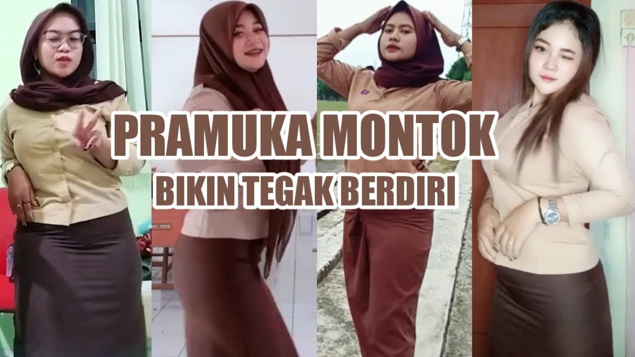 Tiktok Jilbab Pramuka Montok Goyang Hot Rok Ketat Licin Hot Youtube