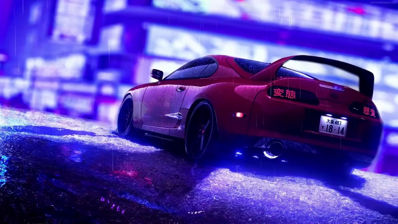 4K Live Wallpaper Aesthetic  for desktop or macbook  JDM red wine Supra  