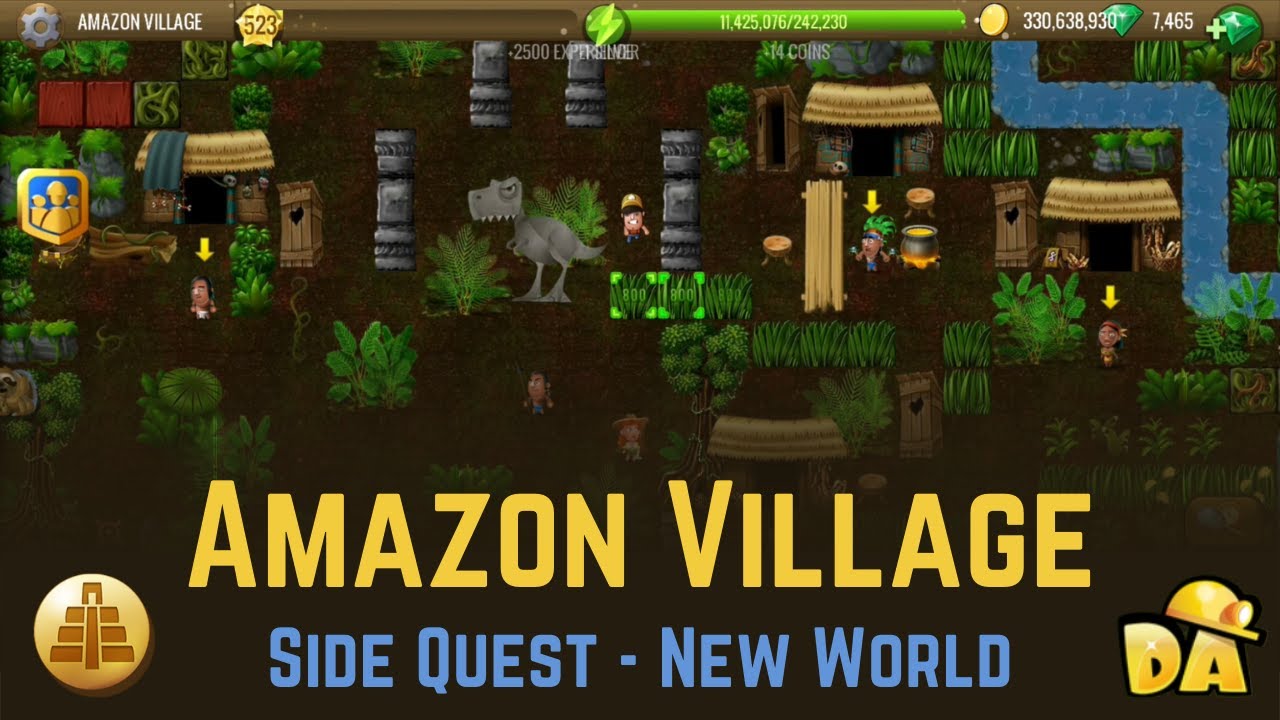 Amazon Village - Side Quest New World - Diggy's Adventure