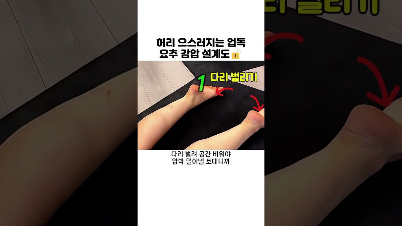 허리 으스러지는 업독 요추 감압 설계도🔓