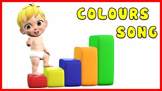 Colors Name - Blue Colour Red Colour Orange Colour Green Colour Yellow Colour | Nursery Rhymes Songs