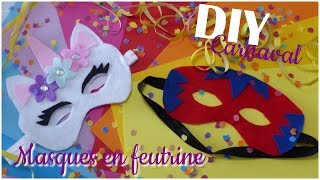DIY : Masques en feutrine - Licorne et super-héros - Simple et rapide