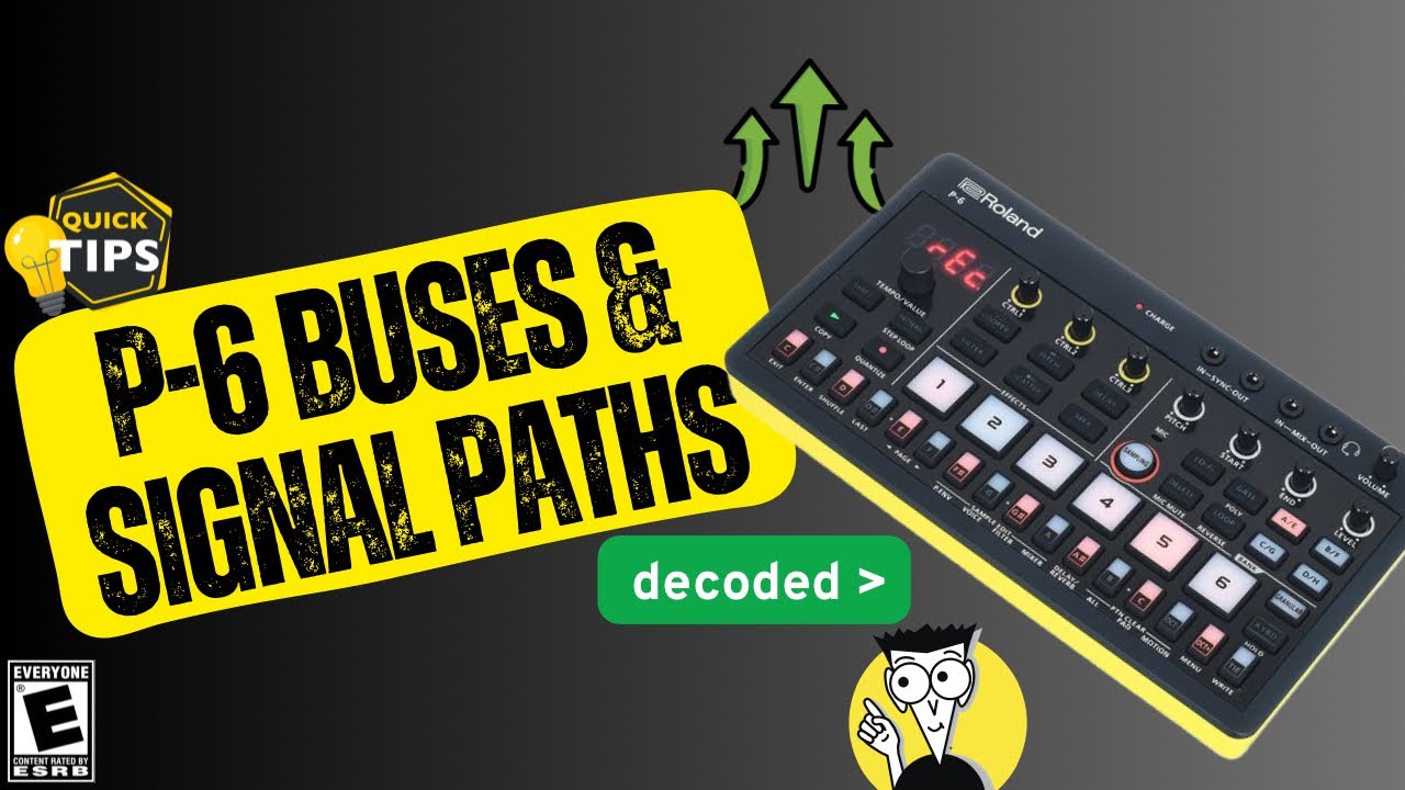 Объяснение шин и путей прохождения сигналов Roland P-6.