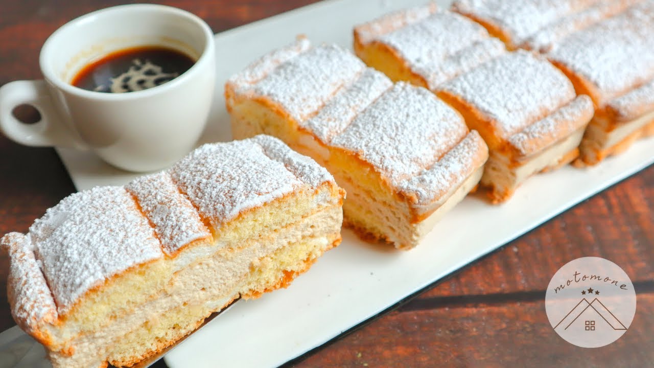 オーストリア名物・ふんわりコーヒー味のケーキ！カーディナルシュニッテンの作り方/レシピ＊Kardinalschnitten