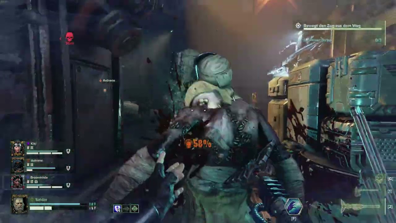 Warhammer 40,000: Darktide mit dem Psioniker/Psykinetic Full Gameplay deutsch/german