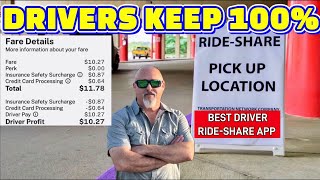 NEW RIDE-SHARE APP!! DRIVERS KEEP 100% OF THE RIDE FARE EARNINGS! (Easy Side Hustle)