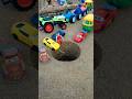 jcb pushing red vasom eg car autorickshaw and red tractor crash to pit #jcb #jcpbackhoe #jcb