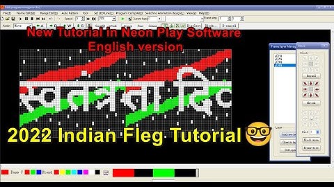 Neon Play English version software Tutorial 2022 Indian Fleg  Tutorial @pixelledcenteretawah