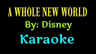 A WHOLE NEW WORLD Karaoke Disney @unlidemo1441