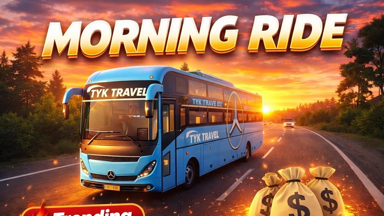 Morning Ride with TVK Travels 🚍 | Relaxing Bus Journey