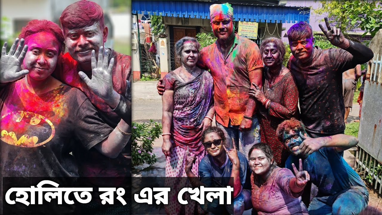 Holi celebration 2024 🥳🖍️ #happyholi #dolutsav #holispecial