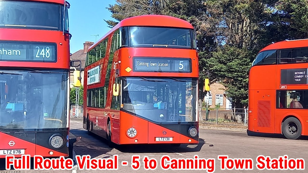 Полная версия маршрута | Лондонский автобусный маршрут 5 — от Ромфорд-Маркет до автовокзала Кэнни...