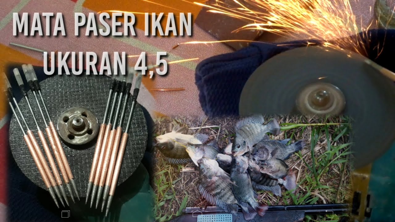 Tutorial mudah bikin Mata paser ikan ukuran 4.5. khusus buat uklik. tanpa ganti laras.