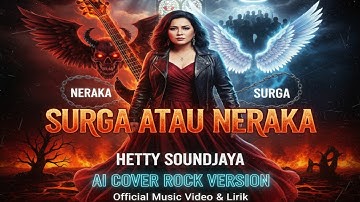 SURGA ATAU NERAKA - HETTY SOENDJAYA - AI COVER ROCK VERSION ( Official Music Video & Lirik )