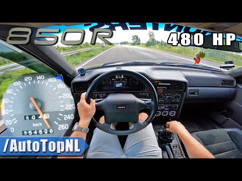 1997 VOLVO 850 R 2.3 BIG TURBO 480HP on AUTOBAHN [NO SPEED LIMIT] by AutoTopNL