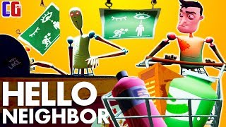 FEARS Hello Neighbor SUPERMARKET WITH MANNEQUINS Cartoon horror Game Hello Neighbor ACT 3