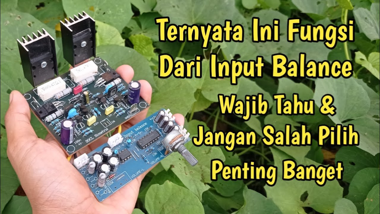 Fungsi Input Balance YouTube