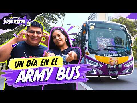 BTS IN PERU: We boarded the famous ARMY BUS roaming through Lima! | #Kpopverse
